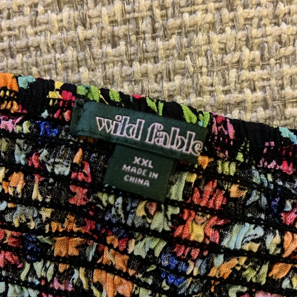 WILD FABLE Cropped Smocked Halter Tie Top - Picture 7 of 9